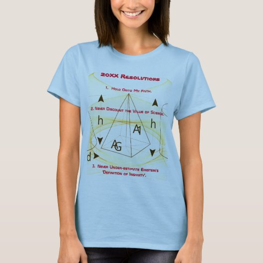 Resolutionen Neujahr T-Shirt (Vorderseite)