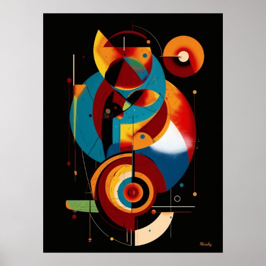 Resonant Axis – Minimal Geometric Constructivism Poster (Vorne)