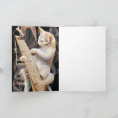 Resonant Whiskers – Surreal Cat Greeting Card Karte (Innenseite)
