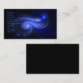 Resonanzspirale - Fraktal-Kunst - Geschäfts-Karte Visitenkarte (Vorne/Hinten)