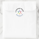Resonate-Kreisaufkleber Runder Aufkleber (Tasche)