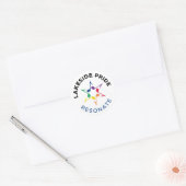 Resonate-Kreisaufkleber Runder Aufkleber (Umschlag)