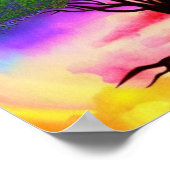 Resonationsbaum für das Lebenspposter Poster (Ecke)