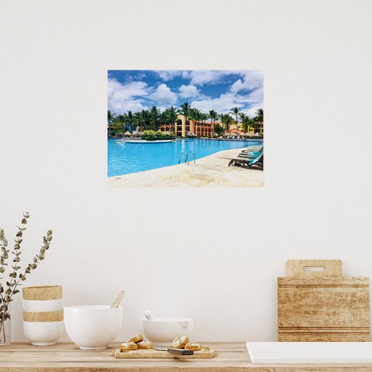 Resort Poolside Poster (Küche)