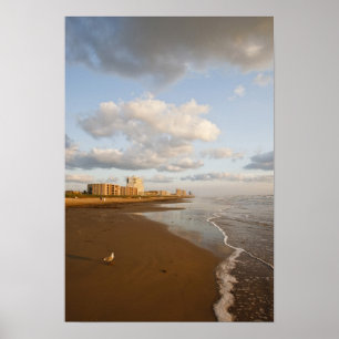 Resorthotels in South Padre Island, Texas, USA, Poster