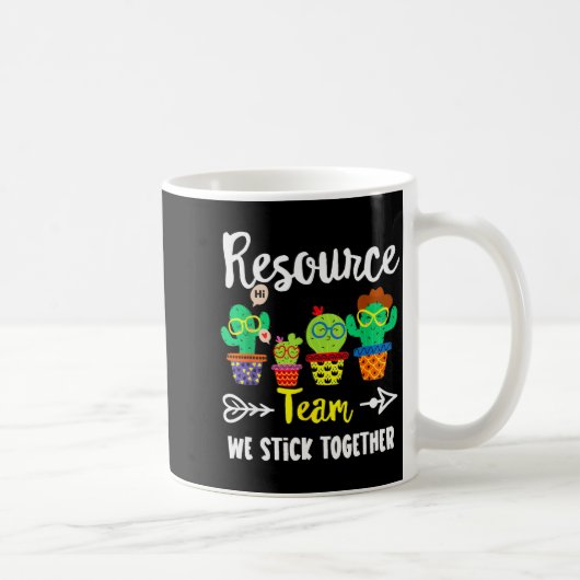 Resource Team, Funny Cactus Crew Resource Teacher Kaffeetasse (Rechts)