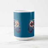 Respawn and Retry - Retro Gaming Glitch Art Kaffeetasse (Mittel)