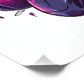 Respawn Ready � Funny Gamer Skull Poster (Ecke)