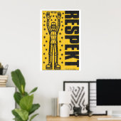 Respect Human Figure Matchbox Art Print Poster (Heimbüro)