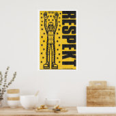 Respect Human Figure Matchbox Art Print Poster (Küche)