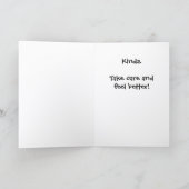 Respect Scale Privacy Get Well Card #1   SCD-2 Karte (Innenseite)