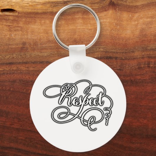 respect  schlüsselanhänger (Vorderseite)
