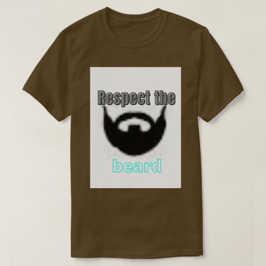 respect the beard 55 T-Shirt (Design vorne)