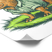 Respect The Capybara - Funny Photo Rodent Capibara Poster (Ecke)