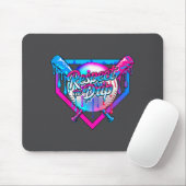 Respect The Drip Baseball Ice Cream For Kids Boys Mousepad (Mit Mouse)