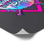 Respect The Drip Baseball Ice Cream For Kids Boys  Poster (Ecke)