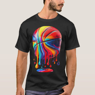 Respect The Drip Basketball Ball Hoop Slam Dunk T-Shirt