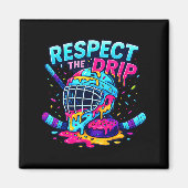 Respect The Drip Ice Hockey Stick &amp; Puck Dripn Magnet (Vorne)