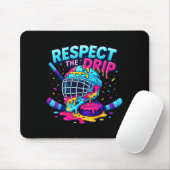 Respect The Drip Ice Hockey Stick & Puck Dripn Mousepad (Mit Mouse)