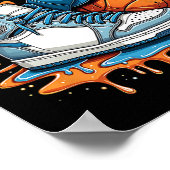 Respect The Drip Sneaker Swag Sketll Street Style  Poster (Ecke)