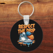 Respect The Drip Sneaker Swag Sketll Street Style Schlüsselanhänger (Vorderseite)