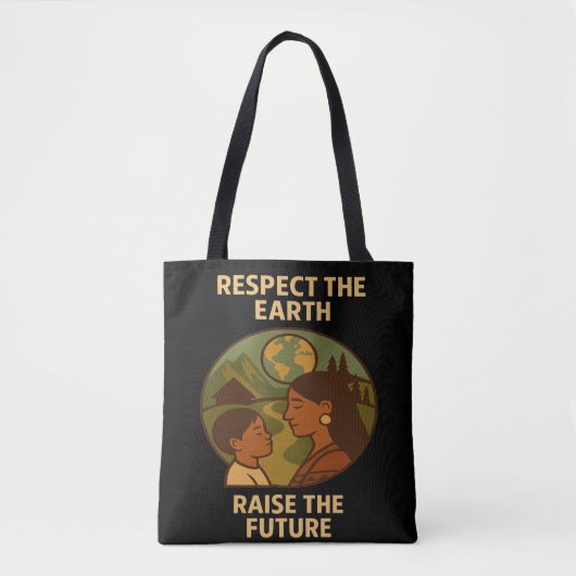 Respect the Earth, Raise the Future Tasche (Vorderseite)