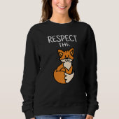 Respect The Fox Kids Fox Sweatshirt (Vorderseite)