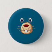 Respect The Groundhog Day Funny Groundhog Face Button (Vorderseite)