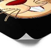 Respect The Groundhog Day Funny Groundhog Face  Poster (Ecke)