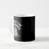 Respect The Groundhog Funny 67 Meme Six Seven Grou Kaffeetasse (Vorderseite Links)