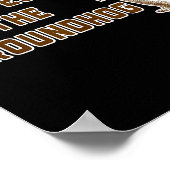 Respect The Groundhog Funny Woodchuck Image Ground Poster (Ecke)