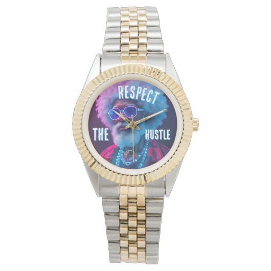 Respect the hustle  armbanduhr (Vorderseite)