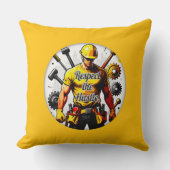Respect the Hustle Construction Worker Design – La Kissen (Vorderseite)