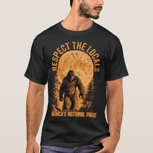 Respect The Locals Americas National Parks Sasquat T-Shirt (Vorderseite)