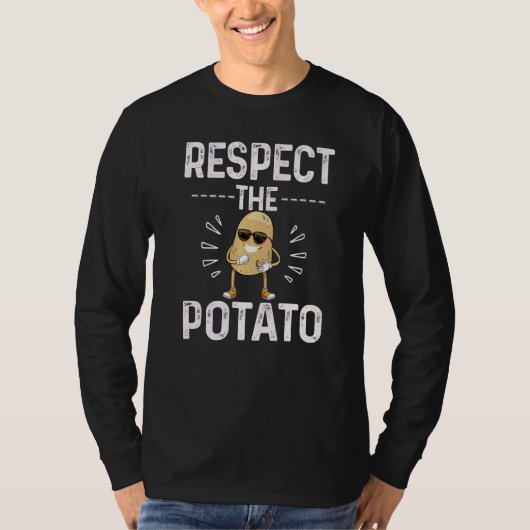 Respect The Potato Best Root Vegetable Potatoes Ve T-Shirt (Vorderseite)