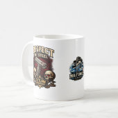 Respect the Steel – Double Edge Razor Mug Kaffeetasse (Vorderseite Links)