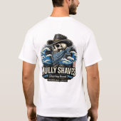 Respect the Steel – Straight Razor Design T-Shirt (Rückseite)