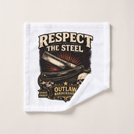 Respect the Steel Straight Washcloth Waschlappen