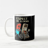 Respect Ur Elders Retro Gaming Controller Funny Kaffeetasse (Links)