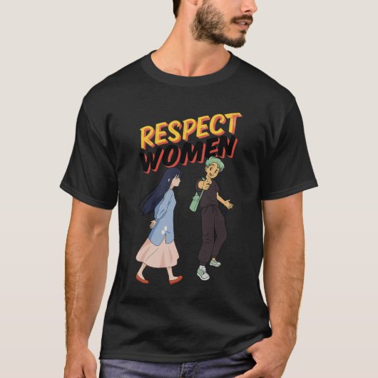 Respect Women – Empowerment Tee for Him & Her (Vorderseite)