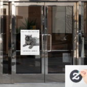 Respect Your Cat Day by RoseWrites  Fensteraufkleber (Büro Tür)