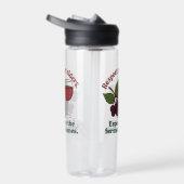 Respect Your Elders – Funny Wine Grape bottle Trinkflasche (Rechts)