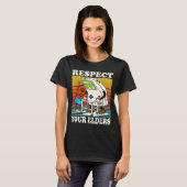 Respect Your Elders Gaming Control 80s Retro Funny T-Shirt (Vorne ganz)