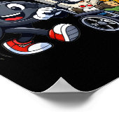 Respect Your Elders Gaming Control Retro Funny Gam Poster (Ecke)