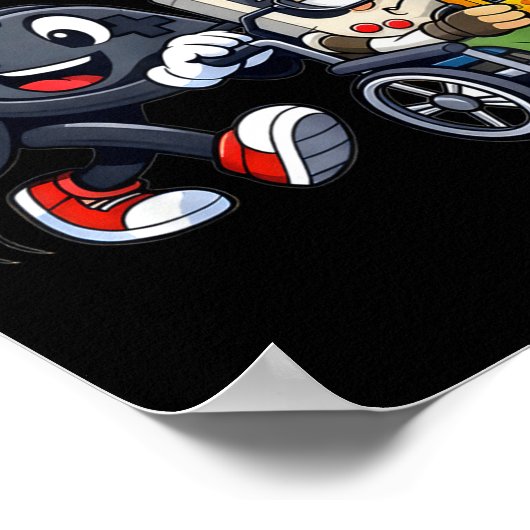 Respect Your Elders Gaming Control Retro Funny Gam Poster (Ecke)