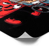 Respect Your Elders Gaming Control Retro Funny Gam Poster (Ecke)