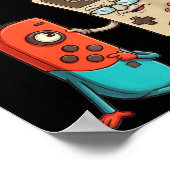 Respect Your Elders Gaming Control Retro Funny Gam Poster (Ecke)