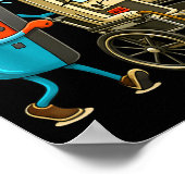 Respect Your Elders Gaming Control Retro Funny Gam Poster (Ecke)