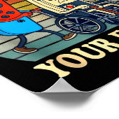 Respect Your Elders Gaming Control Retro Funny Gam Poster (Ecke)