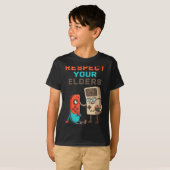 Respect Your Elders Gaming Control Retro Funny Gam T-Shirt (Vorne ganz)